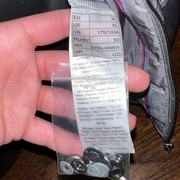 BMW Motorsport Down Puffer Jacket Zip Up Womens Size XL - Picture 15 of 15